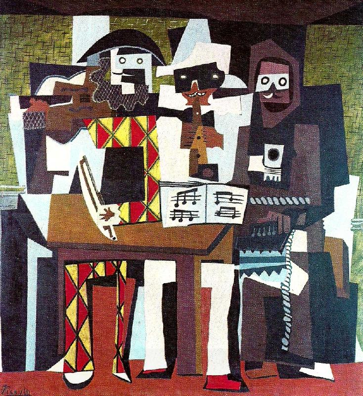 pablo picasso tre musikanter China oil painting art